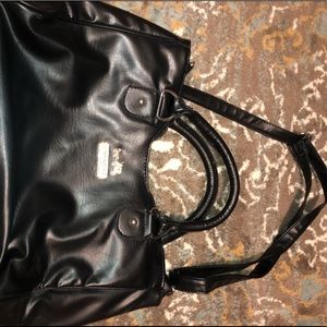 Coach black leather purse